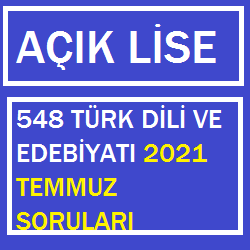 548 Turk Dili Ve Edebiyati Cikmis Sorular Ogrenme Yonetim Sistemi