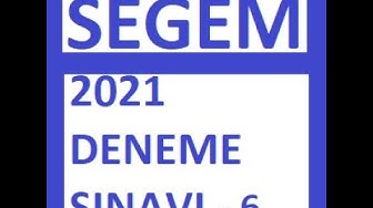 Segem Teknik Personel Sınavı-6