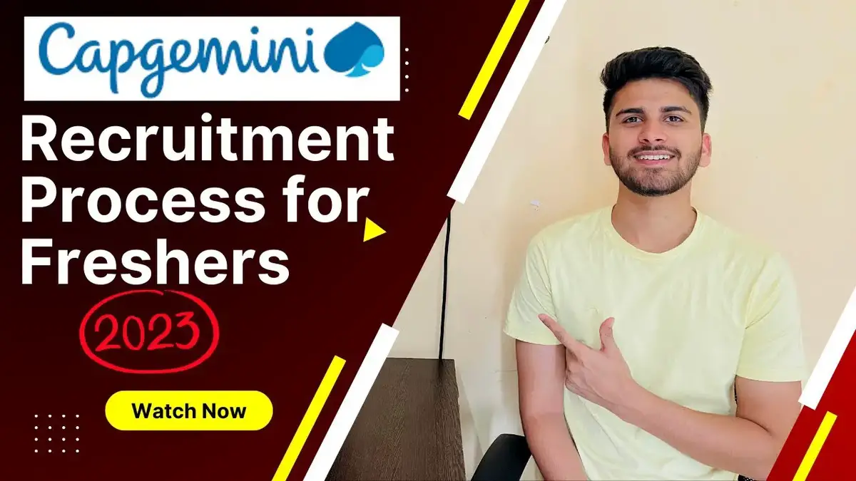 'Video thumbnail for Capgemini Hiring 2023 Batch at 7.5 Lakh Package | Capgemini Recruitment Process for Freshers 2023'