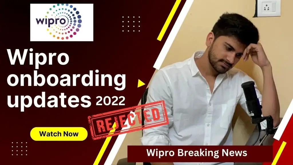 'Video thumbnail for Wipro onboarding updates 2022 |  Wipro Rejection Mail   | Wipro Elite Phase 1 & 2'
