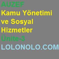 Kamu Yönetimi Ve Sosyal Hizmetler Ünite-3 çıkmış Sorular – Öğrenme ...