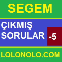 Segem Çıkmış Sorular-5