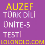 Türk Dili 2 Ünite-5