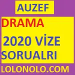 Drama 2020 vize Soruları
