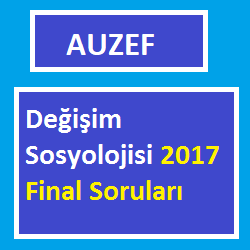 Değişim Sosyolojisi 2017 Final