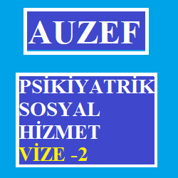 Psikiyatrik Sosyal Hizmet Vize Deneme -2 Sosyal Hizmet Lisans Tamam.