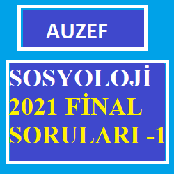 Sosyoloji 2021 Final Soruları -1