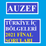 Türkiye İç Bölgeleri 2021 Final Soruları
