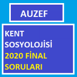 Kent Sosyolojisi 2020 Final