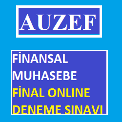 Auzef Finansal Muhasebe Final Online Deneme Sınavı