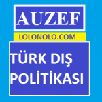 Auzef Türk Dış Politikası