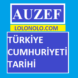 Auzef Türkiye Cumhuriyeti Tarihi