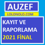 Kayıt ve Raporlama 2021 Final