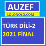 Türk Dili-2 2021 Final