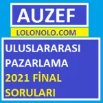 Uluslararası Pazarlama 2021 Final