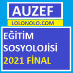 Eğitim Sosyolojisi 2021 Final