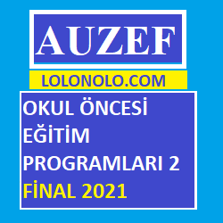 Olul Öncesi Eğitim Programları 2 Final 2021
