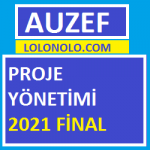 Proje Yönetimi 2021 Final