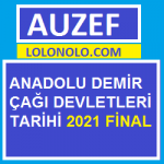 Anadolu Demir Çağı Devletleri Tarihi 2021 Final