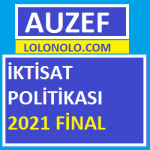 İktisat Politikası 2021 Final
