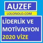 Liderlik ve Motivasyon 2020 Vize