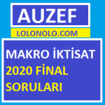 Makro İktisat 2020 Final