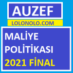 Maliye Politikası 2021 Final