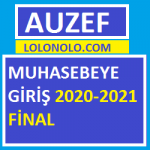 Muhasebeye Giriş 2020-2021 Final