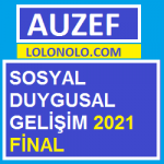 Sosyal - Duygusal Gelişim 2021 Final