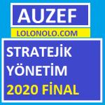 Stratejik Yönetim 2020 Final