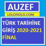 Türk Tarihine Giriş 2020-2021 Final