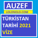 Türkistan Tarihi 2021 Vize