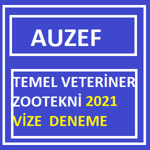 Temel Veteriner Zootekni 2021 Vize Deneme Sınavı