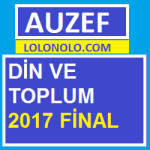 Din ve Toplum 2017 Final