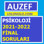 Psikoloji 2021-2022 Final