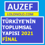 Türkiye’nin Toplumsal Yapısı 2021 Final