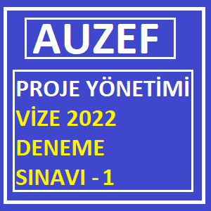 Proje Yönetimi Vize 2022 Deneme Sınavı -1