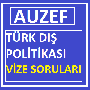 Türk Dış Politikası Vize Soruları