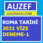 Roma Tarihi 2021 Vize Deneme-1