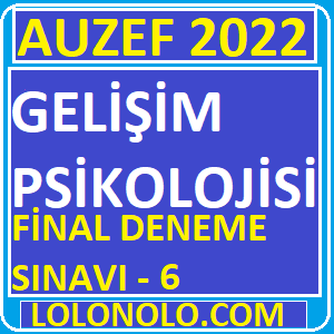 Gelişim Psikolojisi Final Deneme Sınavı 6