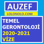 Temel Gerontoloji 2020-2021 Vize