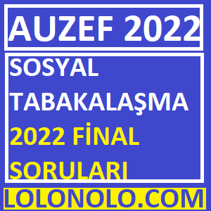 Sosyal Tabakalaşma 2022 Final Soruları-min