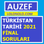 Türkistan Tarihi 2021 Final Soruları