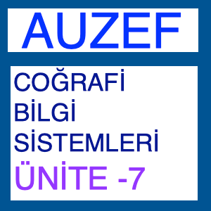 Coğrafi Bilgi Sistemleri Ünite 7- Coğrafi Bilgi Sistemlerinde Görselleştirme