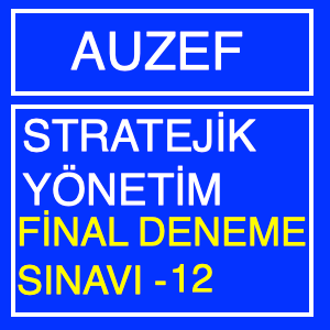 Auzef Stratejik Yönetim Final Soruları Deneme Sınavı -12