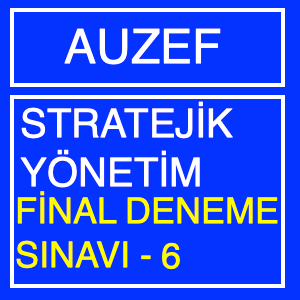 Auzef Stratejik Yönetim Final Deneme Sınavı -6