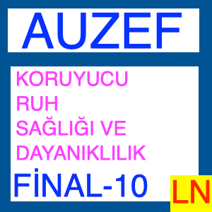 Koruyucu Ruh Sağlığı ve Dayanıklılık Final Deneme Sınavı -9