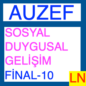 Sosyal - Duygusal Gelişim Final Soruları Deneme Sınavı -10