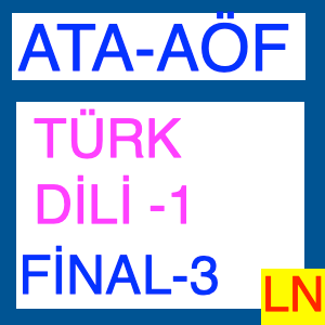 Ata Aöf – Türk Dili 1 Final Deneme Sınavı -3