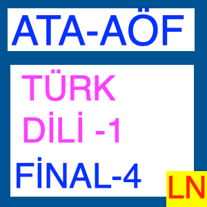 AtaAöf – Türk Dili 1 Final Deneme Sınavı -4